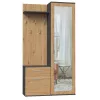Skriňa do predsiene Top e shop GARD DUO ANT/ART KPL — 2 otočné dvere, drevotrieska, 1000×350×1800 mm