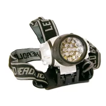 Arcas Čelová lampa 19 LED 4 svetelné funkcie