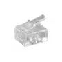 Microconnect KON501-10R drôtový konektor RJ-11 6P4C transparentný