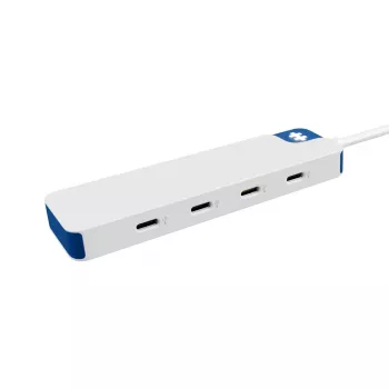 Hyper HyperDrive Flex 4-portový USB-C hub, biely/modrý | HD5201BUGL