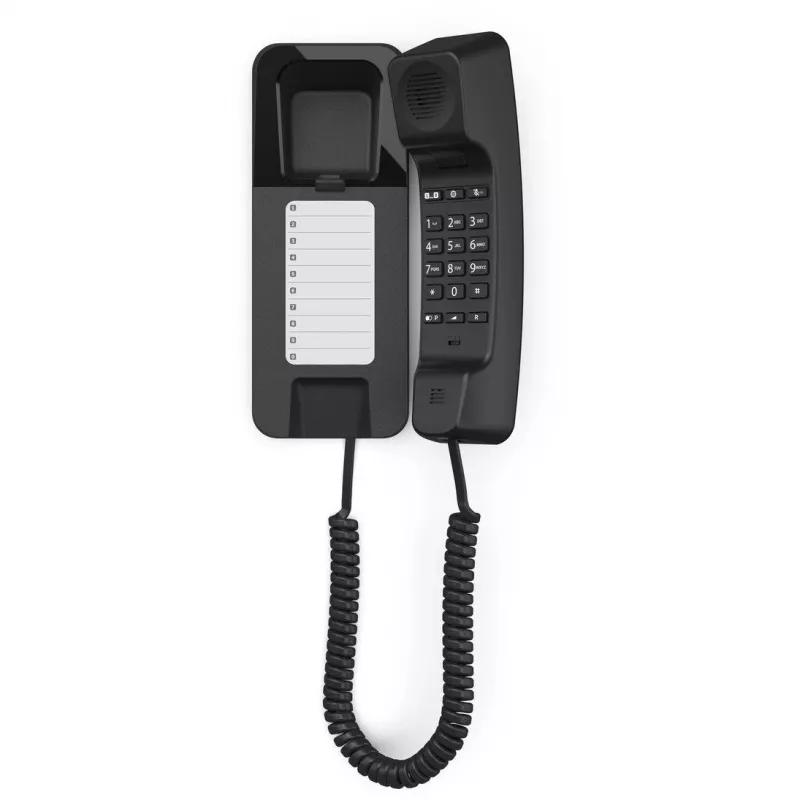 Analógový telefón Gigaset DESK 200 čierny káblový handset 10 záznamov