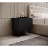 Nočný stolík Cama ONDA 50x40x54 cm čierny MDF/drevotrieska sada 2 ks