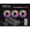 Delock - RGB LED svetelný hub - 10 portov - čierny (64128)
