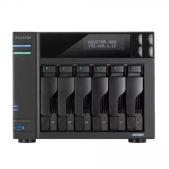 Asustor LOCKERSTOR 6 NAS Desktop Intel® Celeron® N5105 8 GB DDR4 HDD ADM čierny