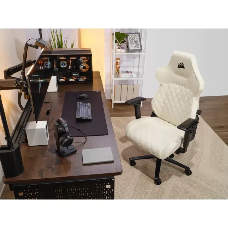 Corsair TC500 LUXE PC herná stolička čalúnené sedadlo béžová