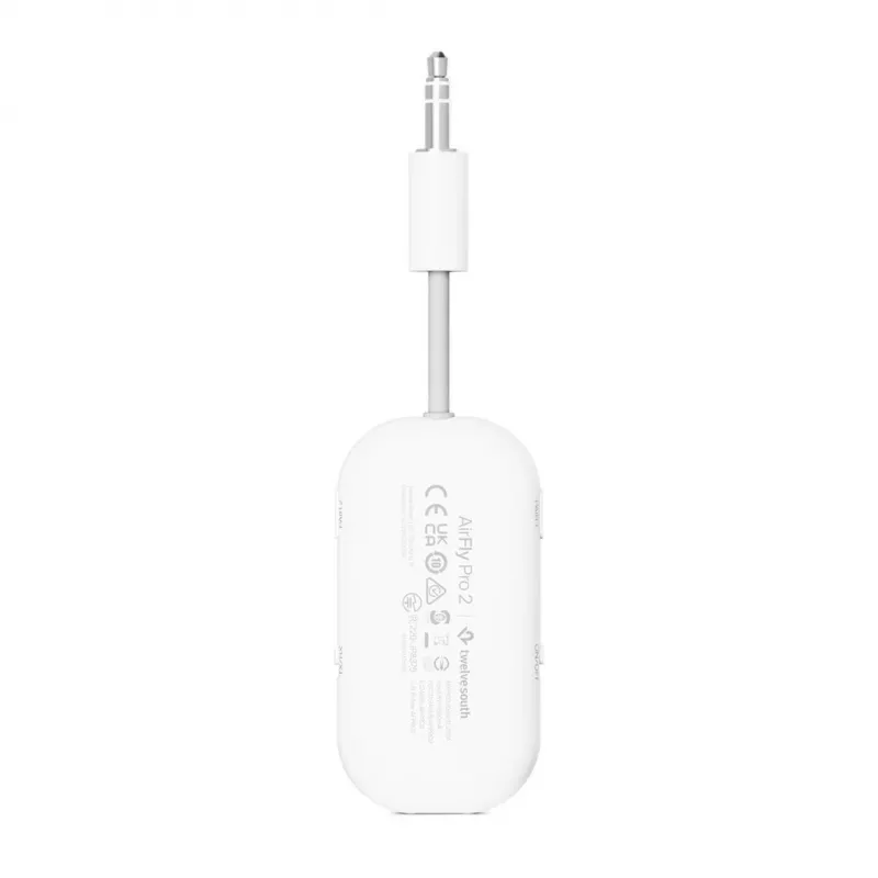 Twelve South AirFly Pro 2 Bluetooth audio adaptér, biely