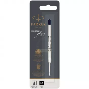 Parker Quinkflow náplň M čierna guličkové pero (blister)