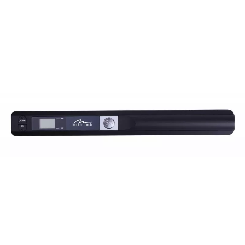 Skener pier MEDIA-TECH MT4090, čierny, LED displej, USB 2.0, MicroSD, batéria AAA