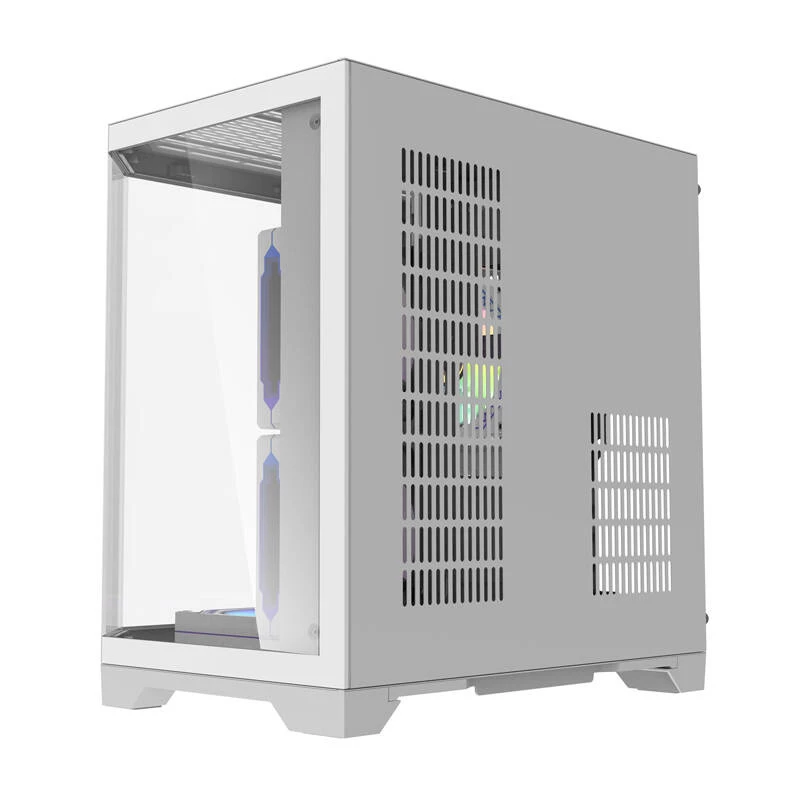 Darflash FT350 počítačová skriňa + 5 aRGB ventilátorov (biela)