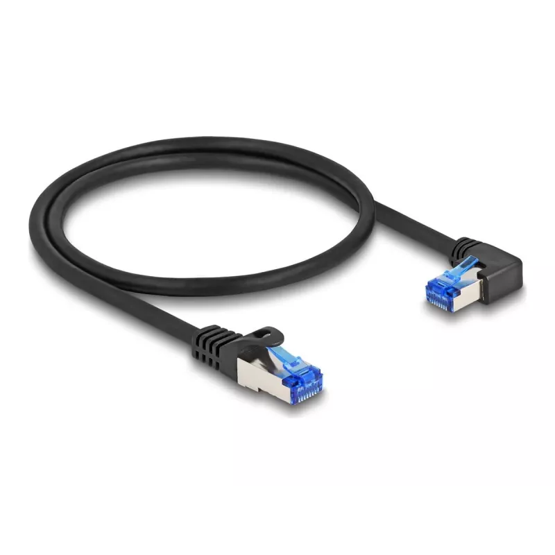 Sieťový kábel DeLOCK RJ45 Cat.6A S/FTP 0,5 m čierny