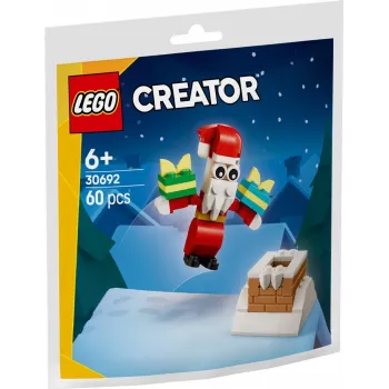 Stavebnica LEGO Santa's Chimney Polybag 30692 – mini vianočná stavebnica