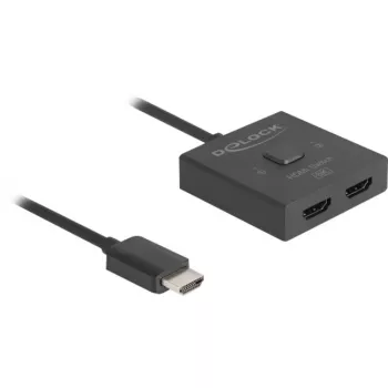 HDMI switch DeLOCK 18901 144Hz čierny plast 55x55x15mm