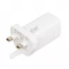 iBOX C-65 biely, GaN 65W univerzálna nabíjačka UK konektor