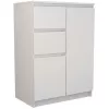 Topeshop 2D2S BIEL komoda, biela