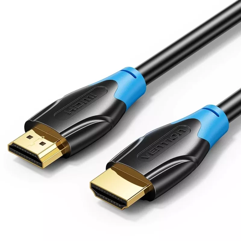 HDMI kábel Vention AACBN 15 m, HDMI Type-A na Type-A, HDMI 2.0, 18 Gbit/s, ARC, pozlátené kontakty, čierny