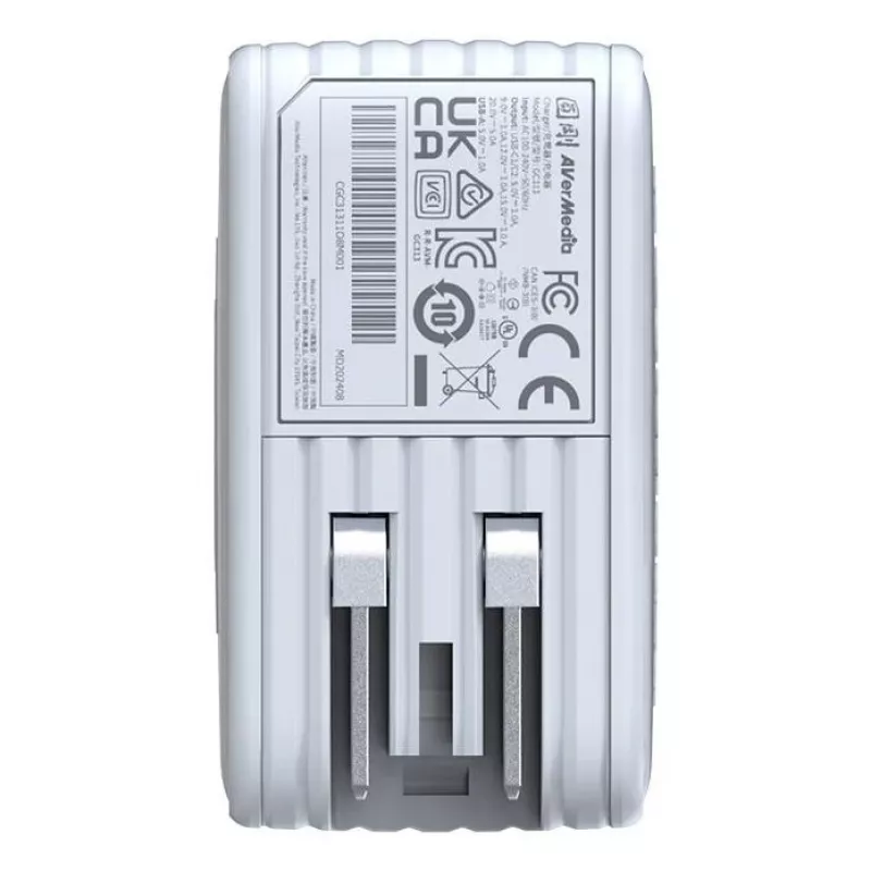 AVerMedia GC313 univerzálna biela AC rýchlonabíjačka interiérová