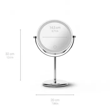 Voľne stojace make-up zrkadlo Medisana CM 844 LED dotykové ovládanie, 7× zväčšenie, integrovaný akumulátor 1000 mAh, stmievateľné trojfarebné svetlo