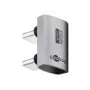 USB-C adaptér/spojka Goobay 74446 strieborná nikel/zlaté kontakty