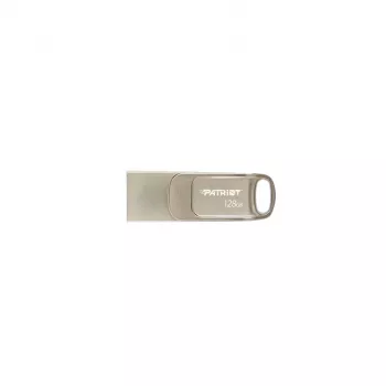USB flash disk PATRIOT PS128GT560DS5D 128 GB USB 3.2 (USB-A / USB-C) Swivel zliatina zinku strieborný