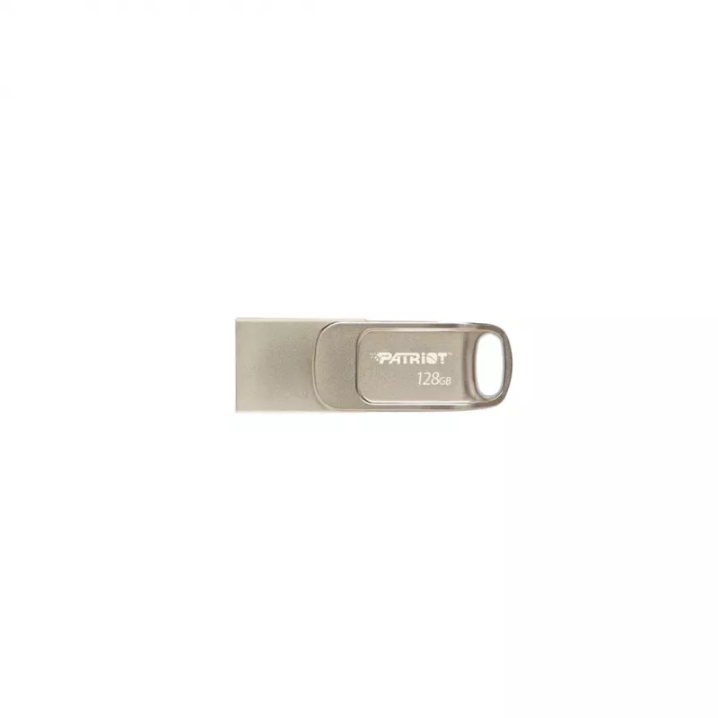 USB flash disk PATRIOT PS128GT560DS5D 128 GB USB 3.2 (USB-A / USB-C) Swivel zliatina zinku strieborný