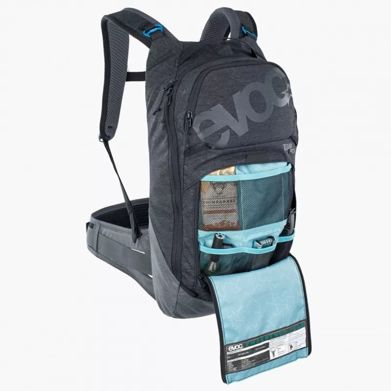 Cyklistický batoh EVOC Trail Pro 10L Carbon sivý šport