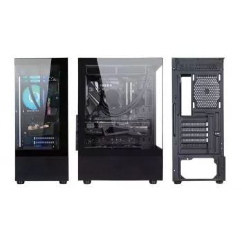 Skriňa | GOLDEN TIGER | Podporované formáty základnej dosky ATX/Micro-ATX | Čierna | Midi-Tower | Raider DK-6 | RAIDERDK6