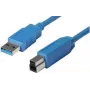 shiverpeaks BASIC-S USB 3.0 kábel, konektor A - konektor B 1,8 m, kábel a konektory: modré, dvojité tienenie, max. (BS77032)