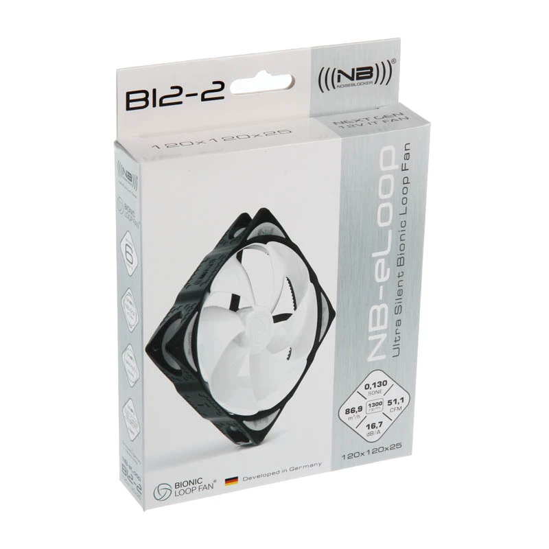 NOISEBLOCKER eLoop B12-2 120mm ventilátor do skrine
