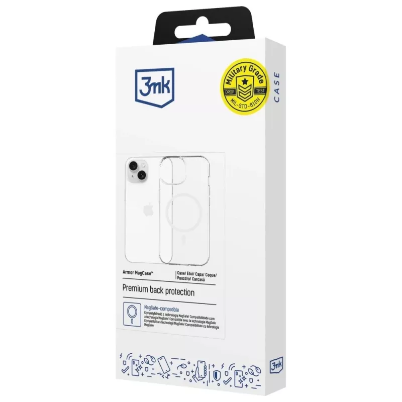 Ochranné puzdro MagCase Armor od 3MK pre Apple iPhone 13/14 — magnetická kompatibilita, tenký dizajn