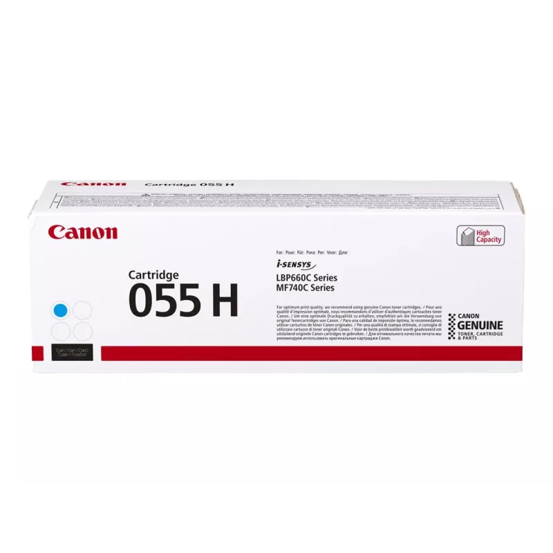 Canon 055H tonerkartuša 1 kus originálna azúrová