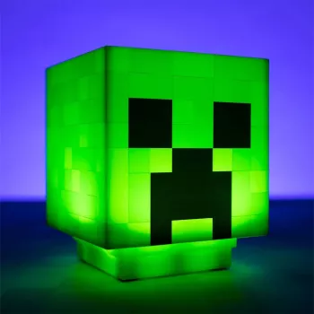 Paladone Minecraft Creeper 3D dizajnové svetlo PP6595MCFV3 — stolná/závesná lampa