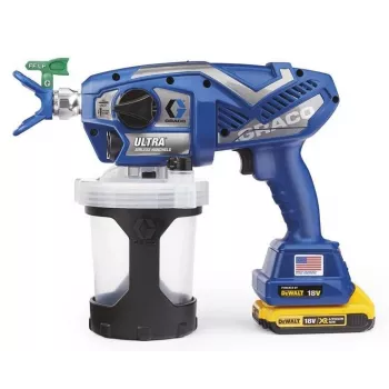 GRACO ULTRA AIRLESS PAINT GUN (2x batéria 2AH DEWALT + NABÍJAČKA) + TAŠKA