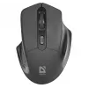 Bezdrôtová optická myš DEFENDER Datum MB-345 RF, obojručná/pravoručná, 1600 DPI, 3 tlačidlá, USB RF prijímač, čierna