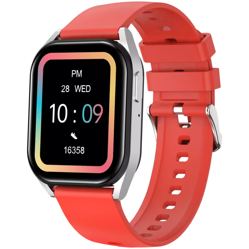 Smart Watch CANYON Chatter SW-58 BT-CALL strieborná červená