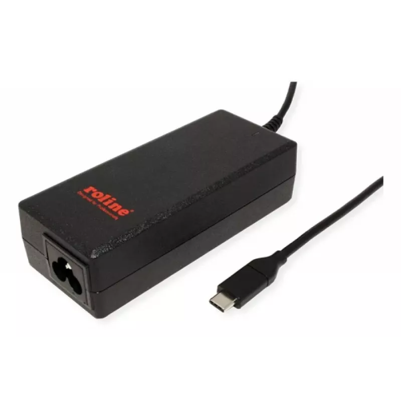 Napájací zdroj ROLINE C5-BU 65W USB Type-C, 65 W výstup, kompatibilný s USB‑C PD