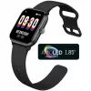 Beafon SmartWatch 201 (201_EU001BS) inteligentné hodinky, hranaté, čierno-strieborné