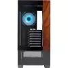 Cooler Master Elite 690 PC skriňa, Midi-Tower, ATX, temperované sklo - 4x ARGB ventilátor, drevo, čierna