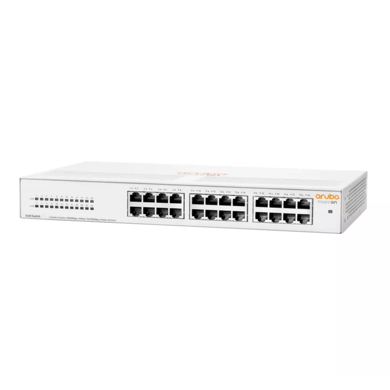 HPE Aruba Networking Aruba Instant On 1430 24G nemanaged L2 Gigabit Ethernet (10/100/1000) 1U biela