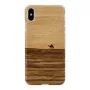 Puzdro na smartphone man and wood pre iPhone XS Max — terra white