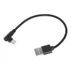 Kábel USB 2.0 na USB-C zahnutý / CC-USB2-AMCML-0,2M GEMBIRD
