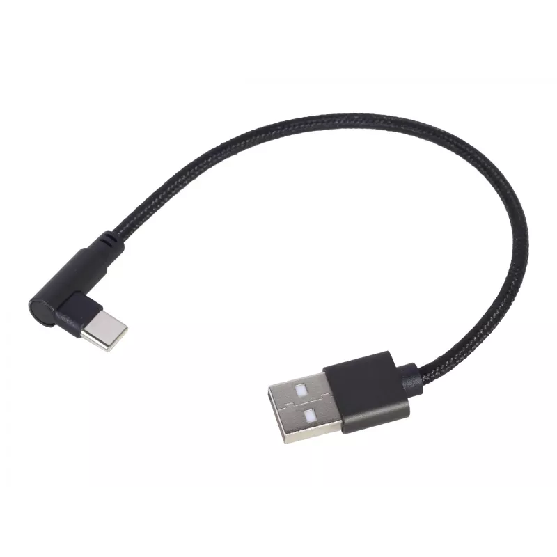 Kábel USB 2.0 na USB-C zahnutý / CC-USB2-AMCML-0,2M GEMBIRD