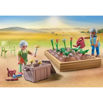 Playmobil 71443 Country: Zeleninová záhrada so starými rodičmi