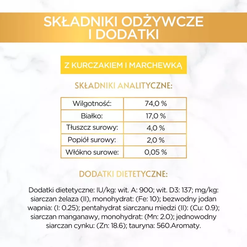 GOURMET GOLD - lahodná paštéta s kuracím mäsom a mrkvou 85g