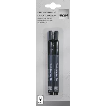 Sigel kriedový marker/tekutá krieda na vodnej báze zotierateľná čierna