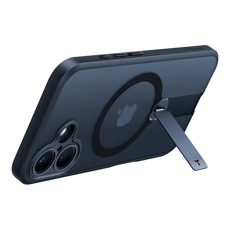 Puzdro Torras Pstand Spin pre iPhone 16 (čierne)