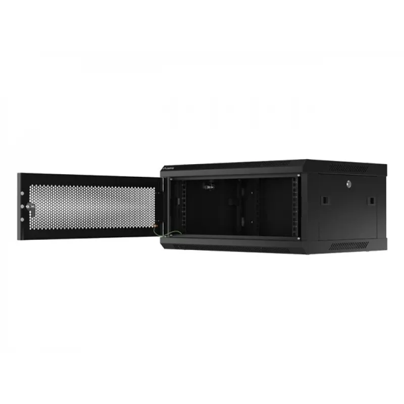 Lanberg WF01-6404-23B rack rozvádzač 4U nástenný čierny