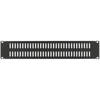 Slepý panel LOGON RAB205BL 2U čierny 19 palcov