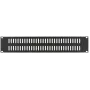 Slepý panel LOGON RAB205BL 2U čierny 19 palcov