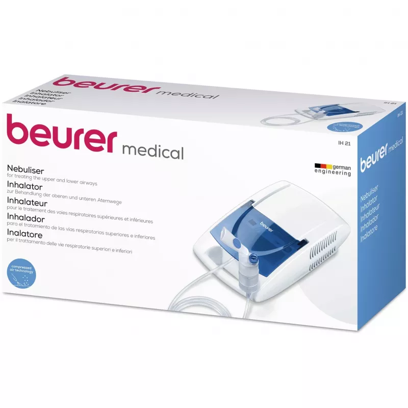 Inhalátor Beurer IH 21 prenosný rozprašovač, biely/modrý