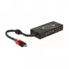 USB grafický adaptér DeLOCK 87730 3840 x 2160 pixelov čierny